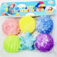 Buy Baby Sensory Squeaky Ball Set (6 Pcs) in Bangladesh