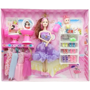 Buy Beauty Fashion And Stylish Barbie Doll Toy With Dress And Accessories in Bangladesh