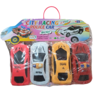 Buy City Racing Police Car Mini 4-in-1 Toy Set in Bangladesh