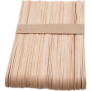 Buy Crafts Natural Color Wooden Ice Cream Sticks Big Size 50 Pcs in Bangladesh