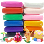 Buy DIY Light Clay Super Colourful Non-Toxic 12 Pcs Set in Bangladesh