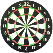 Buy Double Side Wooden Dart Board Game with 4 Pcs Sharp Dart in Bangladesh