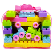 Buy Educational Building & Train Blocks Set - 53 Pcs in Bangladesh