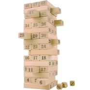 Buy Happy One Creative 18cm Wooden Jenga Building Blocks in Bangladesh