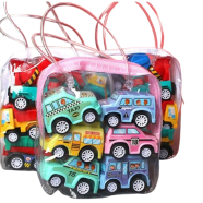 Buy Mini Spring Driven Car Plastic - 6 Piece Set in Bangladesh