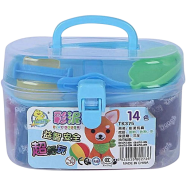 Buy Kids 14-Color Molding Clay Toy Set with Carrying Case (TK379) in Bangladesh