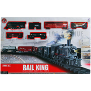 Buy Rail King Train Set Toy with Smoke Light and Sound in Bangladesh