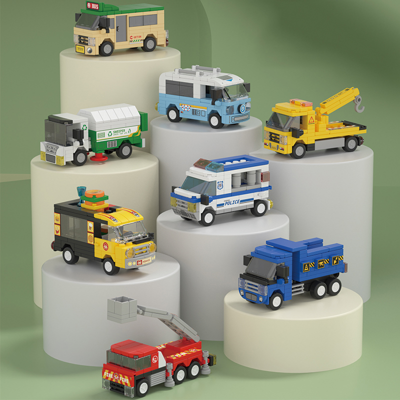 Buy 8-in-1 City Simulation Vehicle Building Blocks Set in Bangladesh