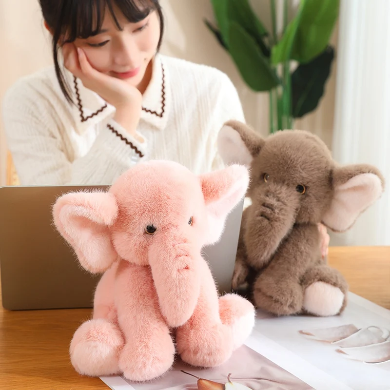 Buy Cute Elephant Plush Toy Soft Animal Doll in Bangladesh