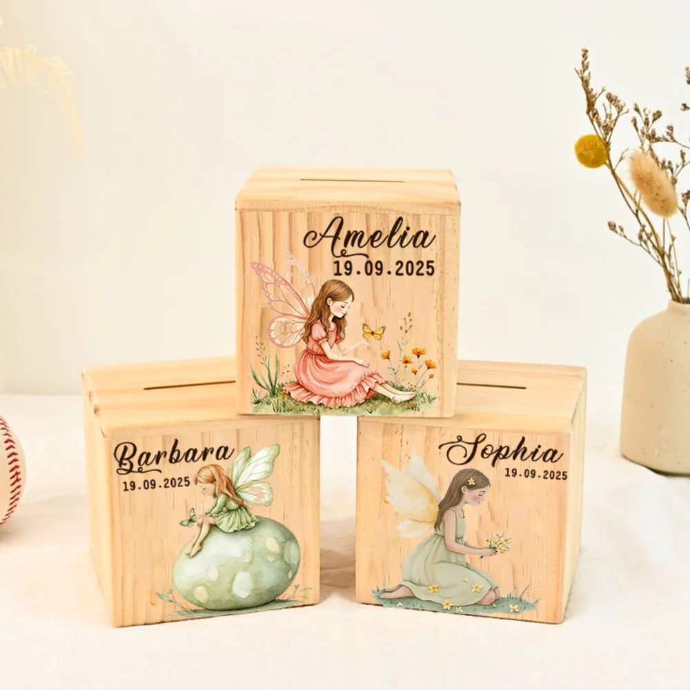 Buy Personalized Wooden Money Box Piggy Bank in Bangladesh