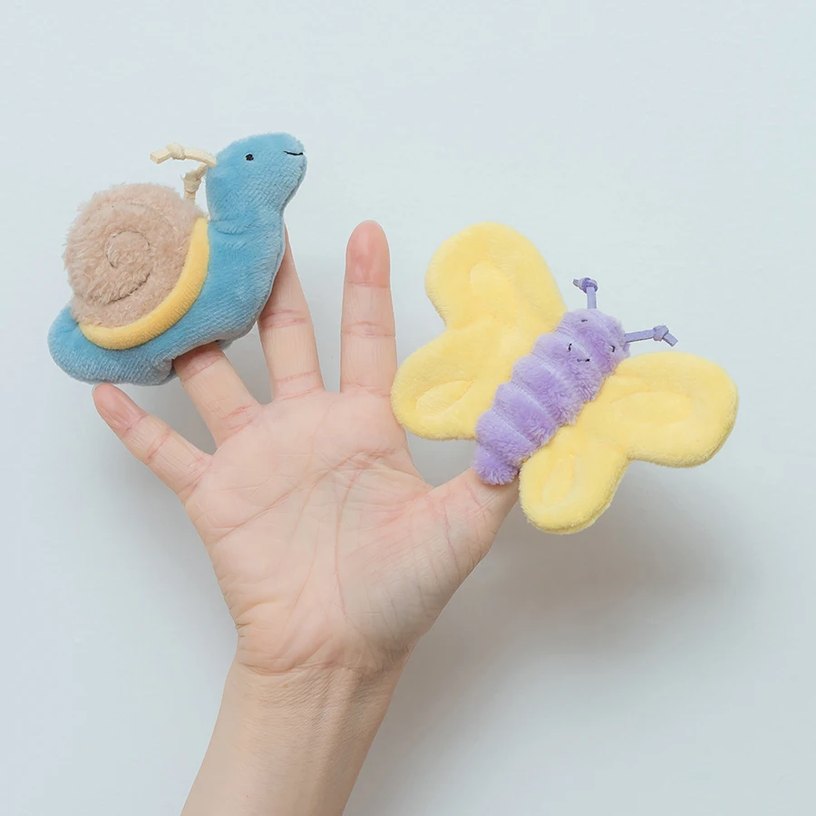 Buy Kawaii Mini Animal Snail & Butterfly Finger Puppets in Bangladesh