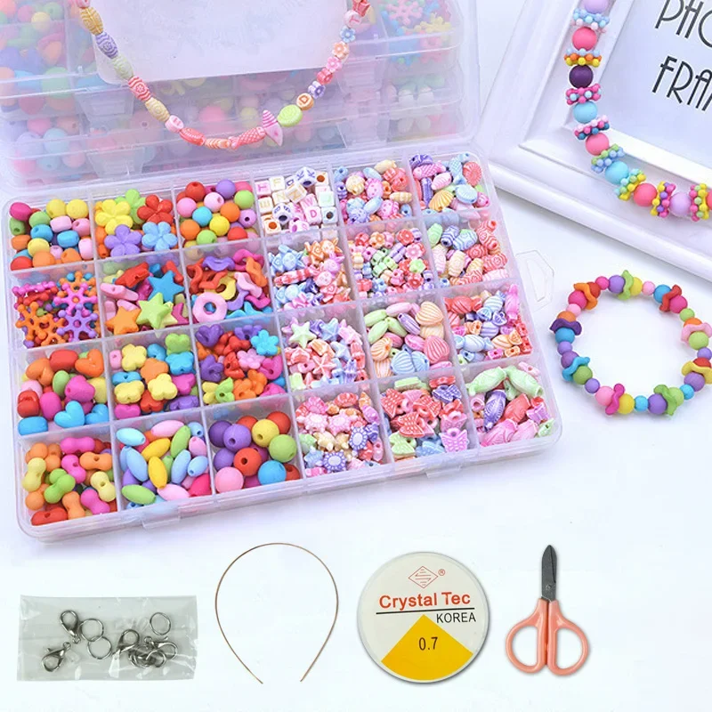 Buy DIY 24 Grid Beaded Jewelry Making Kit for Girls in Bangladesh