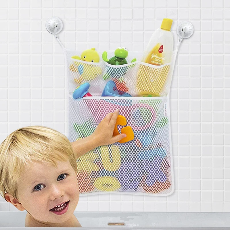 Buy Baby Bath Toy Storage Mesh Bag with Suction Cups in Bangladesh