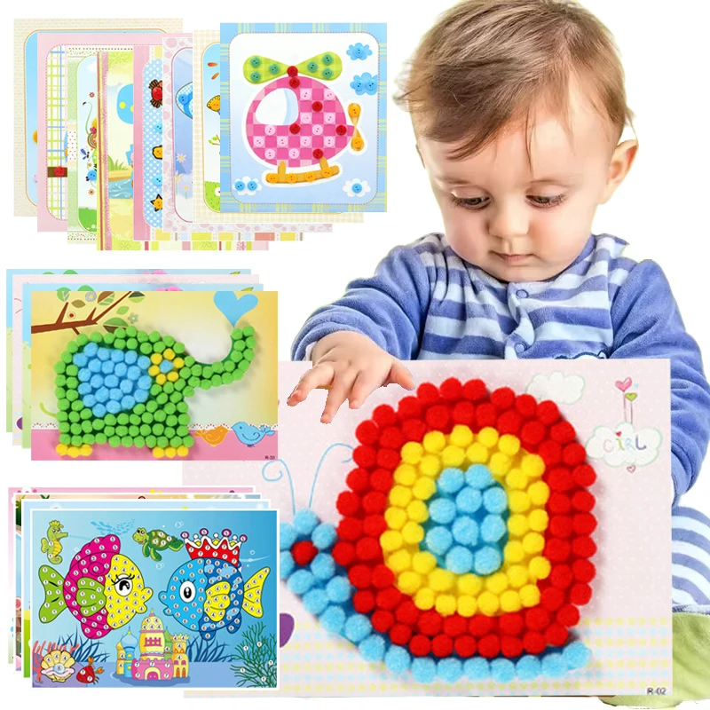 Buy TMZ Children DIY Pompom and Button Art Kit in Bangladesh