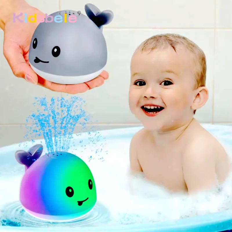 Buy Cute Whale Sprinkler Bath Toy with LED Lights in Bangladesh