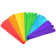 Buy Multi-Colored Large Size Ice Cream Sticks for Craft (Pack of 50) in Bangladesh