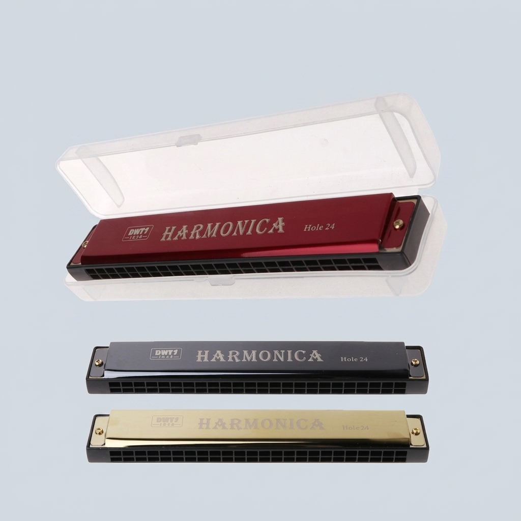 Buy 24 Hole Harmonica Key of C Mouth Metal Organ for Beginners in Bangladesh