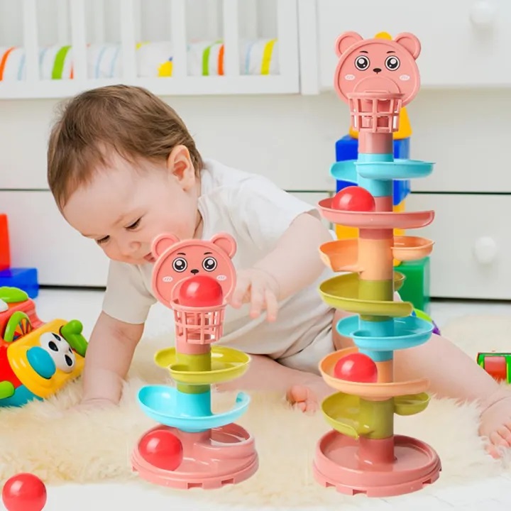 Buy Kids Fun Track Rolling Ball Tower Toy in Bangladesh