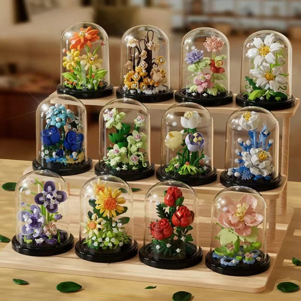 Buy Plastic Flower Bouquet Bonsai Building Blocks in Bangladesh