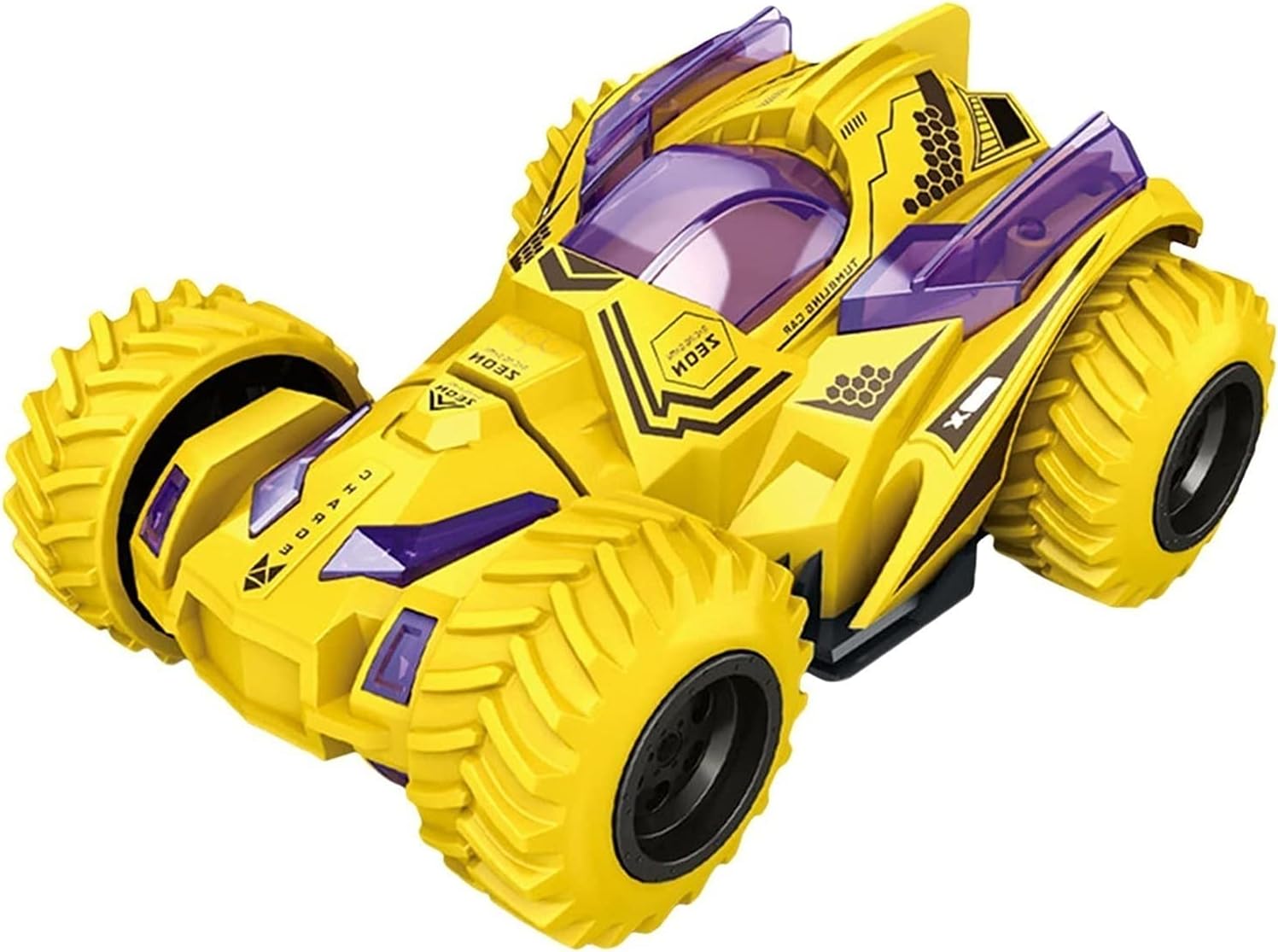 Buy Inertia Pull Back Stunt Toy Car (Yellow) in Bangladesh