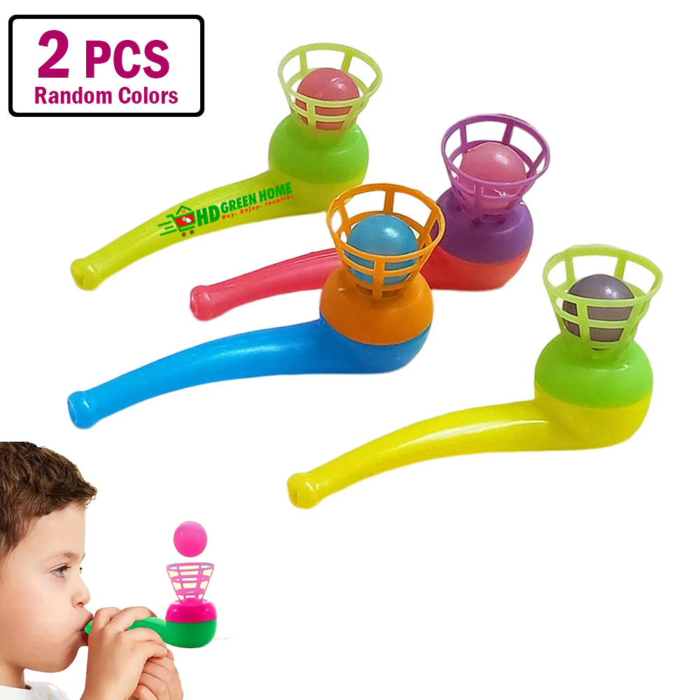 Buy 2 Pcs Floating Blow Ball Toy Nostalgic Retro Suspension Blowing Ball Toys in Bangladesh