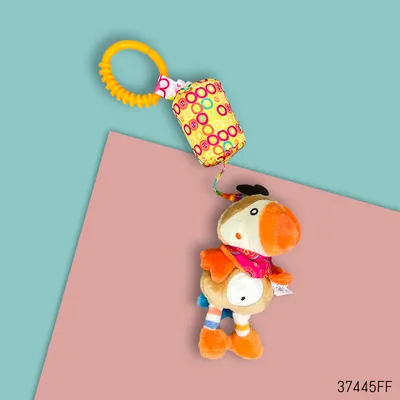 Buy Musical Bell Rattle Soft Plush Hanging Toy in Bangladesh