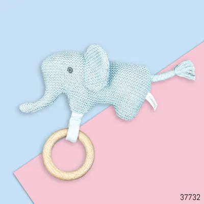Buy Sunnozy Plush Hanging Soft Toy - Blue Elephant 0m+ in Bangladesh