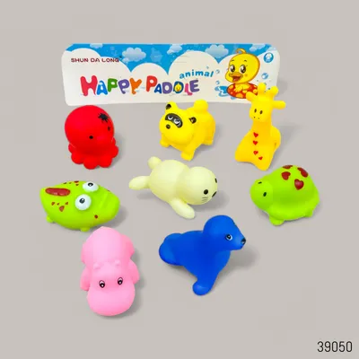 Buy Squeeze Me Squeaky PVC Bath Toys Mixed Animal 8pcs in Bangladesh