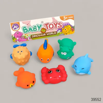 Buy Squeaky Baby Bath Toys Fish 6Pcs in Bangladesh