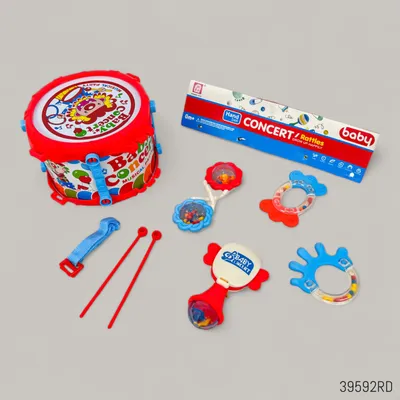 Buy Baby Concert 8Pcs Rattle & Teether Jhunjhuni Set in Bangladesh
