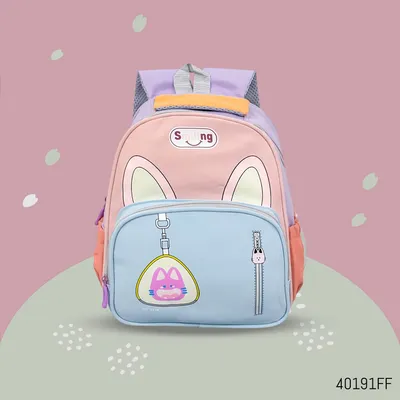 Buy Kids Cartoon Motif Oxford Fabric Backpack (13 Inch) in Bangladesh